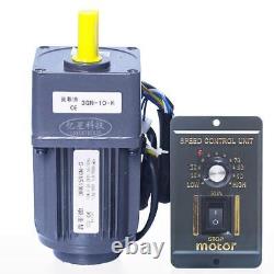 220V 15W AC Gear Motor Electric Motor Variable Speed Controller 110 125RPM K