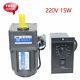 220v 15w Ac Gear Motor Electric Motor Variable Speed Controller 110 125rpm New