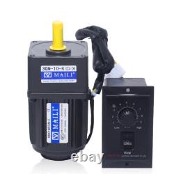 220V 15W AC Gear Motor Variable Speed Controller 110 Reduction 125RPM