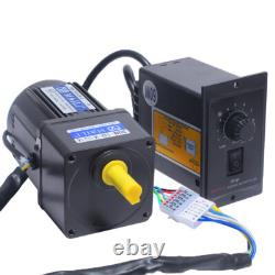 220V 15W AC Gear Motor Variable Speed Controller 110 Reduction 125RPM