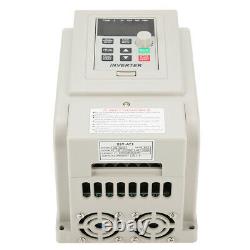 220V 1PH Variable Frequency Drive VFD Speed Controller for 3-Phase 4kW AC Motor