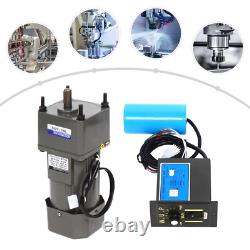 220V 250W AC Gear Electric Motor Variable Speed Controller Output 0-10k