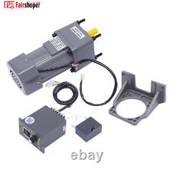 220V 250W AC Gear Electric Motor Variable Speed Controller Output 0-270 RPM