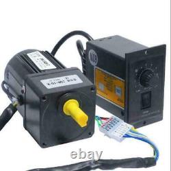 220V 25W AC Gear Motor Electric Motor Variable Speed Controller 110 125 RPM/MIN