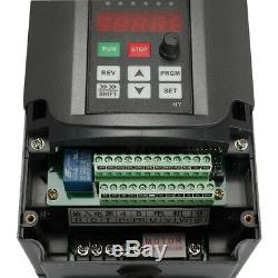 220V 4KW 5HP Variable Frequency Inverter VFD For Spindle Motor Speed Control NEW