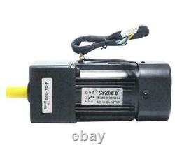 220V 90W AC Gear Motor Electric Variable Speed Controller Gear Box 0-415rmp/min