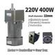 220v Ac 5-470 Rpm Reversible Variable Speed Controller Electric 400w Motor Gear
