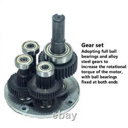 220V AC Gear 5-470 RPM Speed Controller 60W Reversible Variable Electric Motor