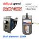 220v Ac Gear 60w 5-470 Rpm Speed Controller Reversible Variable Electric Motor