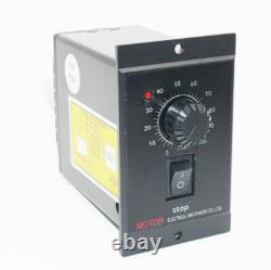220V AC Gear Electric 15W Motor Variable Speed Controller Reversible 5-415 RPM