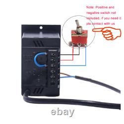 220V AC Gear Electric 15W Motor Variable Speed Controller Reversible 5-415 RPM