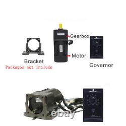 220V AC Gear Electric 15W Motor Variable Speed Controller Reversible 5-415 RPM