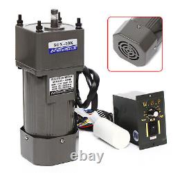 220V AC Gear Motor Reducer Electric Variable Speed Controller 150 0-27RPM NEW