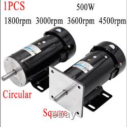 220V Permanent Magnet DC Motor 18004500rpm 500W High-Power Variable Speed Motor