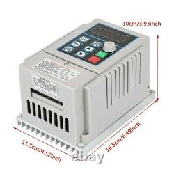 220V Variable Frequency Drive VFD Speed Control For Single Phase 0.45kW AC Motor
