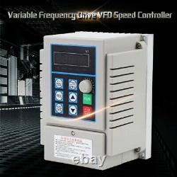 220V Variable Frequency Drive VFD Speed Control For Single-phase 0.45kW AC Motor
