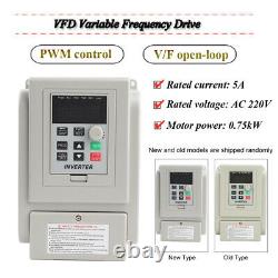 220V Variable Frequency Drive VFD Speed Controller Single-phase 0.75kW AC Motor
