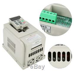 220V Variable Frequency Drive VFD Speed Controller for 1.5kW Single-phase Motor