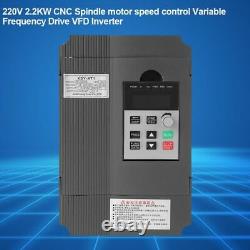 220V Variable Frequency Drive VFD Speed Controller for 3-phase 2.2kW AC Motor