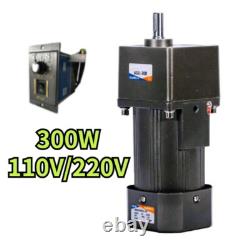 220V110V AC Motor Adapter Electric Motor 300W Variable Speed Controller Gear Box