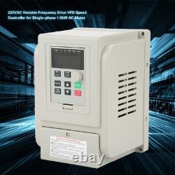 220VAC Variable Frequency Drive Speed Controller For Single Phase 1.5kW AC Motor