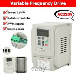 220VAC Variable Frequency Drive Speed Controller for Single-phase 1.5kW AC Motor