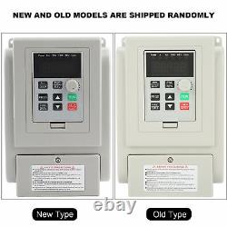 220VAC Variable Frequency Drive VFD Speed Controller Single-phase 1.5kW AC Motor