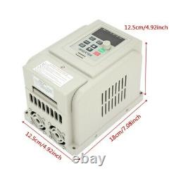 220VAC Variable Frequency Drive VFD Speed Controller for 3-phase 2.2kW AC Motor