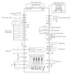 22KW 3 Phase Variable Frequency Drive Efficient Motor Speed Control VFD For CNC