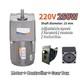 250w 220v Ac 5-470 Rpm Speed Controller Reversible Variable Gear Electric Motor