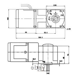 25W Right Angle Hollow Output Reduction Motor 110/220V Variable Speed Controller