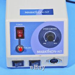 3 N7 marathon micro motor Dental Lab Electric Unit+variable speed foot control