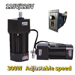 300W AC220V 110V Motor Adapter Electric Motor Variable Speed Controller Gear Box