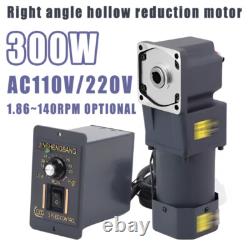 300W Electric Variable Speed Controller RightAngle Hollow Output Reduction Motor
