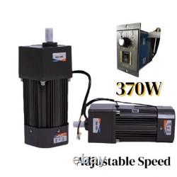 370W AC220-240V Electric Motor Variable Speed Controller Gear Box Motor Adapter