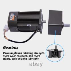 370W AC220-240V Electric Motor Variable Speed Controller Gear Box Motor Adapter