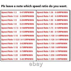 370W Electric Motor Variable Speed Controller Gear Box 220V AC New Motor Adapter