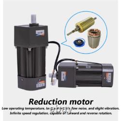 370W New 220V AC Electric Motor Variable Speed Controller Gear Box Motor Adapter