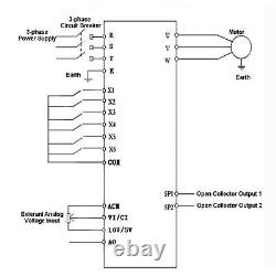 380V AC Variable Frequency Drive VFD Speed Controller For 3-phase 4kW AC Motor