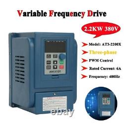 3HP 3Phase Motor Variable Frequency Drive VFD Speed Controller 380VAC, 2.2kW 6A