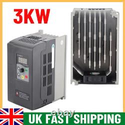 3KW 240V AC Motor Drive Variable Inverter VFD Frequency Speed Controller NEW UK