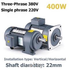 400W Gear Reduction Motor 22mm Variable Frequency Speed Control Motor with Brake