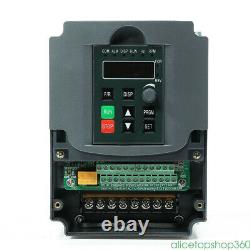 4HP 3KW Variable Frequency Drive Inverter VFD 10A 220V Motor Speed Control VSD