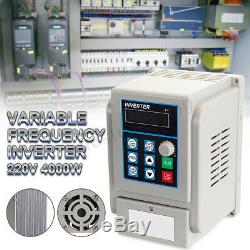 4KW 5HP Variable Frequency Drive Inverter CNC Motor Speed Single To 3 Phase