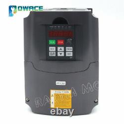4KW VFD Variable Frequency Drive Inverter 5HP 220V Motor Speed control 18AUK
