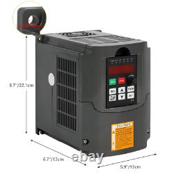 4KW Variable Frequency Drive VFD Inverter 220V Speed Controller Motor 3-Phase