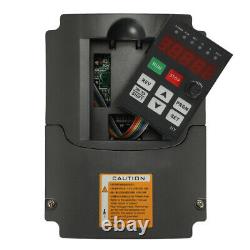 4KW Variable Frequency Drive VFD Inverter 220V Speed Controller Motor 3-Phase