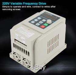 4KW Variable Frequency Drive VFD Inverter 22OV AC Speed Controller Motor 3-phase