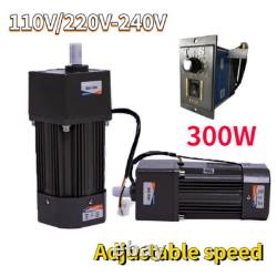 5-470RPM AC Electric Motor Adapter 300W Gear Box Motor Speed Variable Controller