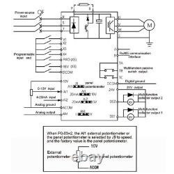 5.5KW 380V Single to 3 Phase Variable Frequency Drive Inverter VFD Motor Speed
